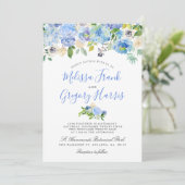 Carolina Bloom | Bloemenbruiloft uitnodigen Kaart (Staand voorkant)