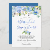 Carolina Bloom | Bloemenbruiloft uitnodigen Kaart (Voorkant / Achterkant)