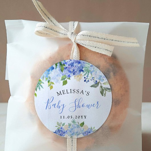 Carolina Bloom Bouquet | BABY SHOWER Ronde Sticker