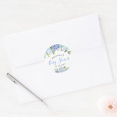Carolina Bloom Bouquet | BABY SHOWER Ronde Sticker (Envelop)