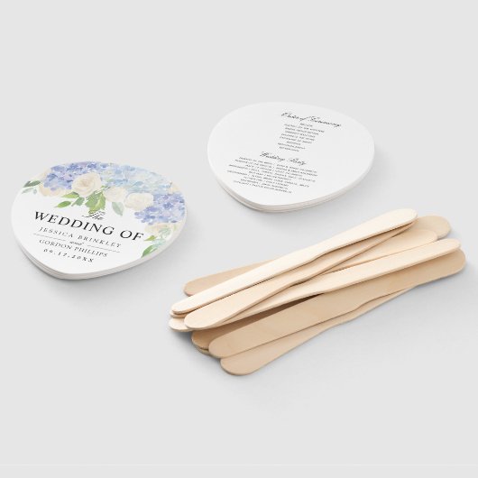 Carolina Bloom Bouquet | Trouwprogramma Handwaaier (Niet-gemonteerd)