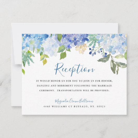 Carolina Bloom |  Uitnodiging Receptie (Voorkant)