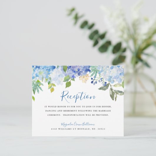 Carolina Bloom |  Uitnodiging Receptie (Staand voorkant)