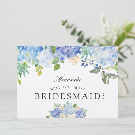 Carolina Bloom | Wil je mijn bruidsmeisje zijn? Kaart (Staand voorkant)