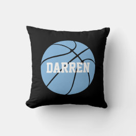 Carolina Blue Basketball Custom Name Sierkussen