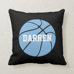 Carolina Blue Basketball Custom Name Sierkussen