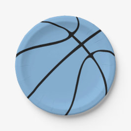 Carolina Blue Basketball Paper Borden Papieren Bordje