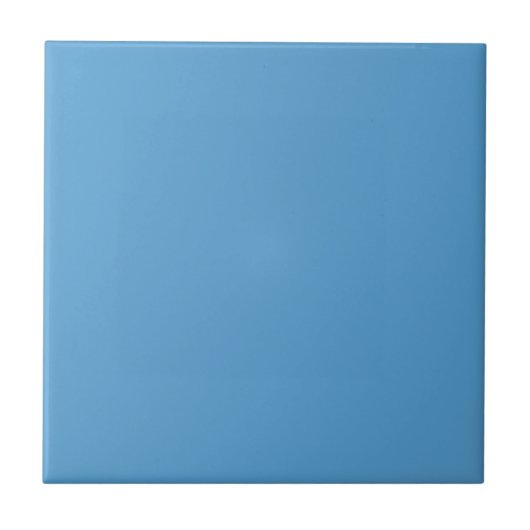 Carolina Blue effen kleur | Klassiek | Elegant Tegeltje (Voorkant)