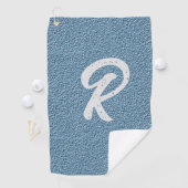 Carolina Blue Fiberglass Golfhanddoek (Insitu)