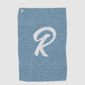 Carolina Blue Fiberglass Golfhanddoek (Voorkant)