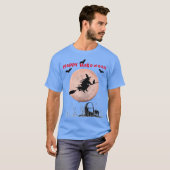 Carolina Blue Halloween Witch T-shirt (Voorkant volledig)