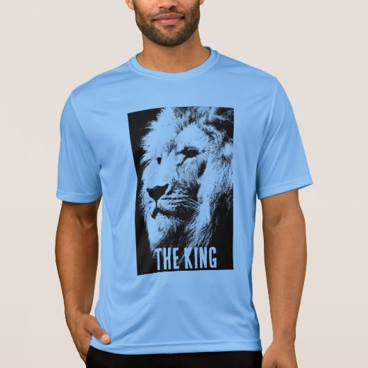 Carolina Blue King Mannen Sport-Tek Concurrent Lio T-shirt (Voorkant)