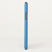 CAROLINA BLUE Solid Background iPhone X Hoesje (Achterkant / rechts)