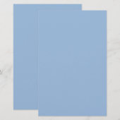 Carolina Blue Solid Color Briefpapier (Voorkant / Achterkant)