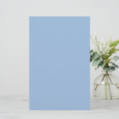 Carolina Blue Solid Color Briefpapier (Staand voorkant)