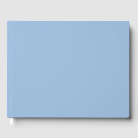 Carolina Blue Solid Color Gastenboek (Voorkant)