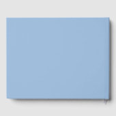 Carolina Blue Solid Color Gastenboek (Achterkant)