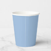 Carolina Blue Solid Color Papieren Bekers (Rechts)