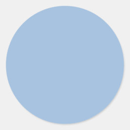 Carolina Blue Solid Color Ronde Sticker