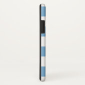 Carolina Blue Stripe gepersonaliseerd Case-Mate iPhone Case (Achterkant/rechts)