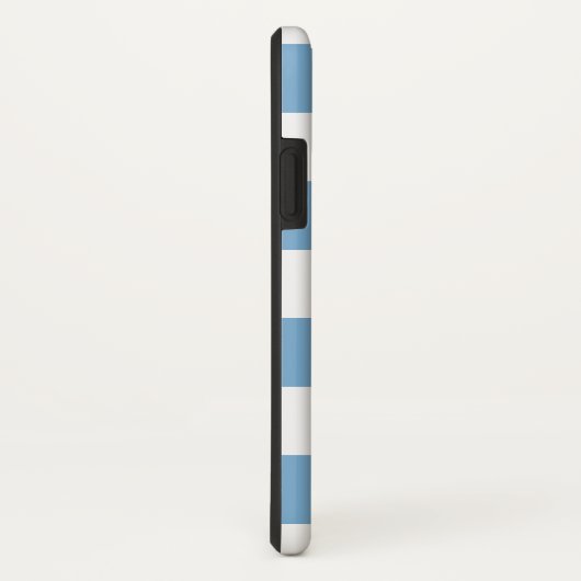 Carolina Blue Stripe gepersonaliseerd Case-Mate iPhone Case (Achterkant/rechts)