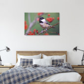 Carolina Chickadee Canvas Afdruk (Insitu (Slaapkamer))