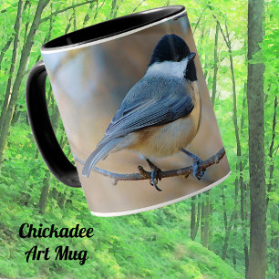 Carolina Chickadee Wild Bird Art Mok Cup