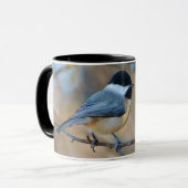 Carolina Chickadee Wild Bird Art Mok Cup (Voorkant links)