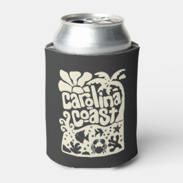 Carolina Coast Strand Vintage Retro Palmboom Oceaa Blikjeskoeler