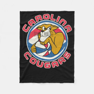 Carolina Cougars Aba Basketbal Mascotte Fleece Deken