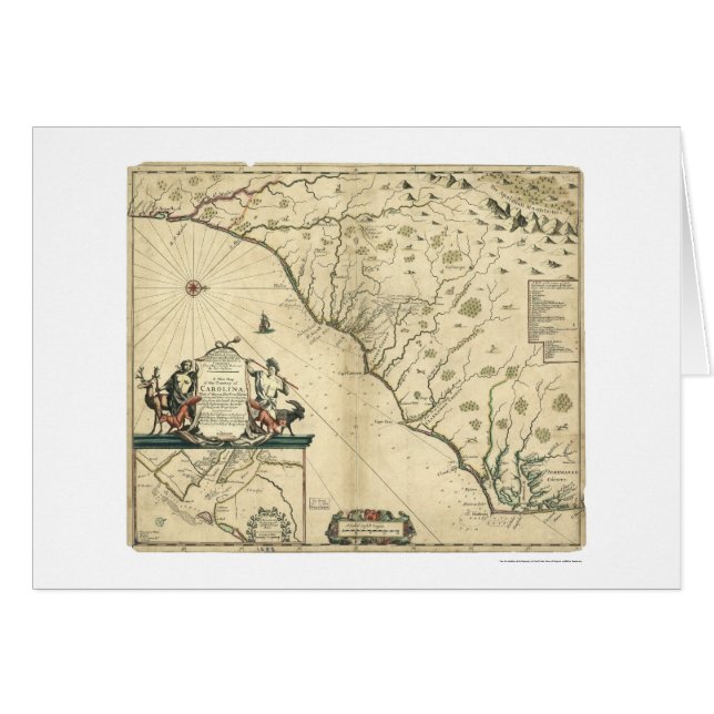 Carolina Country Map 1650 (Voorkant Horizontaal)