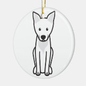 Carolina Dog Cartoon Keramisch Ornament (Links)