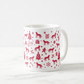 Carolina Dog Christmas Design Koffiemok (Voorkant rechts)