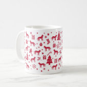 Carolina Dog Christmas Design Koffiemok (Voorkant links)