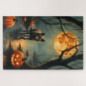 Carolina Dog Geheime Moeras Halloween Kunst Legpuzzel (Horizontaal)