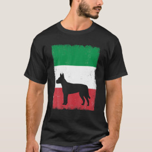 Carolina Dog Italië Vlag Italiaanse  mam Da T-shirt