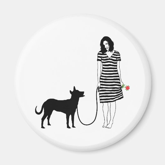 Carolina Dog Magneet (Voorkant)