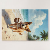 Carolina Dog Strand Schelp Scene Legpuzzel (Horizontaal)