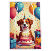 Carolina Dog Verjaardagsfeest Medium Cadeauzakje (Voorkant)
