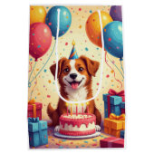 Carolina Dog Verjaardagsfeest Medium Cadeauzakje (Achterkant)