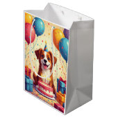 Carolina Dog Verjaardagsfeest Medium Cadeauzakje (Achterkant Gekanteld)