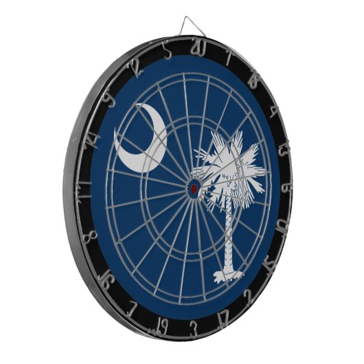 Carolina Flag Dartboard & South Carolina / game Dartbord (Voorkant Links)