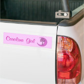 Carolina Girl Pink Palmetto Bumpersticker (Op Truck)