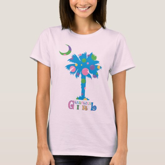 Carolina Girl Polka Dot Fited T-shirt (Voorkant)