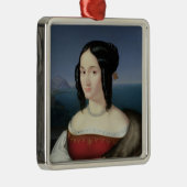 Carolina Grossi, de eerste vrouw van de kunstenaar Metalen Ornament (Rechts)