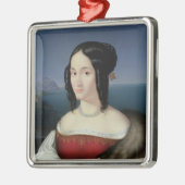 Carolina Grossi, de eerste vrouw van de kunstenaar Metalen Ornament (Links)