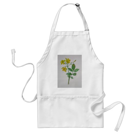 Carolina Jasmine Botanical Art Standaard Schort (Voorkant)