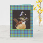 Carolina-kinderen met blauwtjes op een kaartje kaart (Gele Bloem)