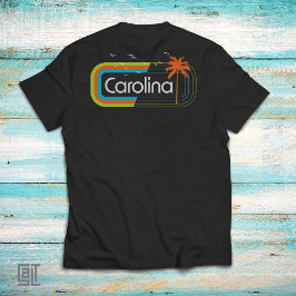 Carolina Kust Retro Zonsondergang Vintage 70s 80s  T-shirt