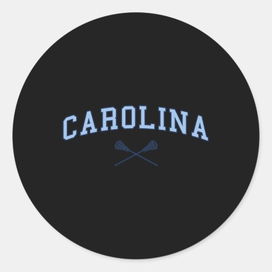  Carolina Lacrosse 2 Ronde Sticker (Voorkant)